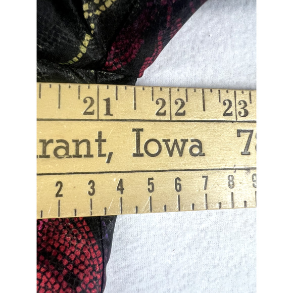 Chicos Jacket Asian inspired Women's Sz 2 Black Floral Long Sleeves‎ Beaded Silk - Picture 11 of 13